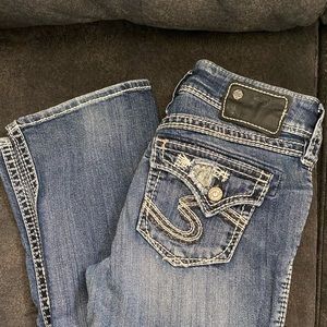 SILVER BOOTCUT JEANS